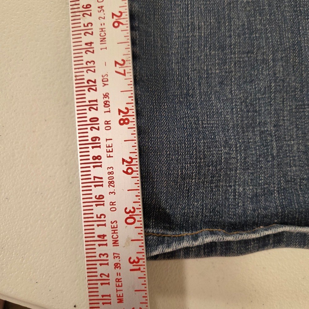 Lucky Brand Dungarees Gene Montesano Bootcut Jeans Size 6 28 Blue Made in USA - Picture 2 of 7